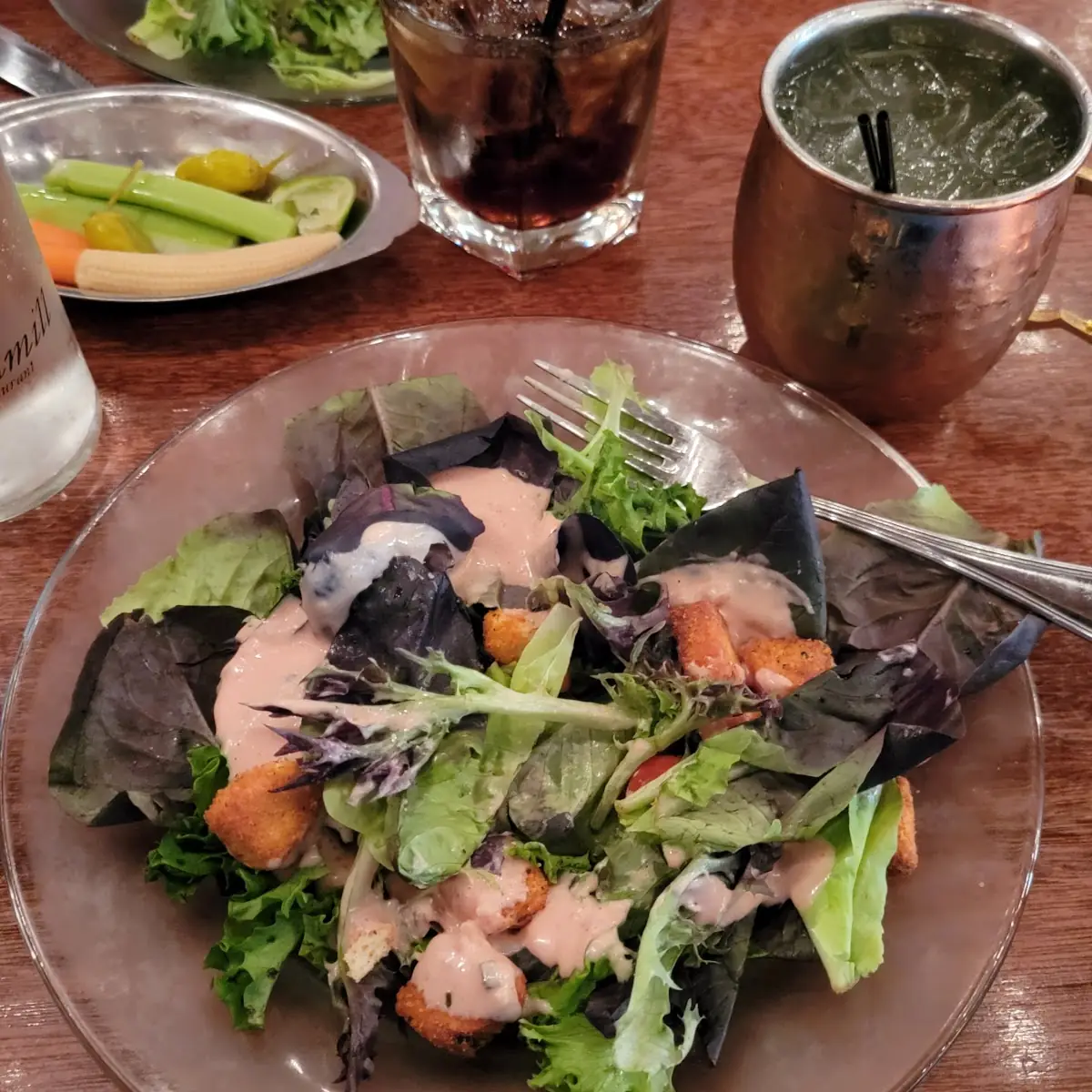 Blackened Salmon Caesar Salad