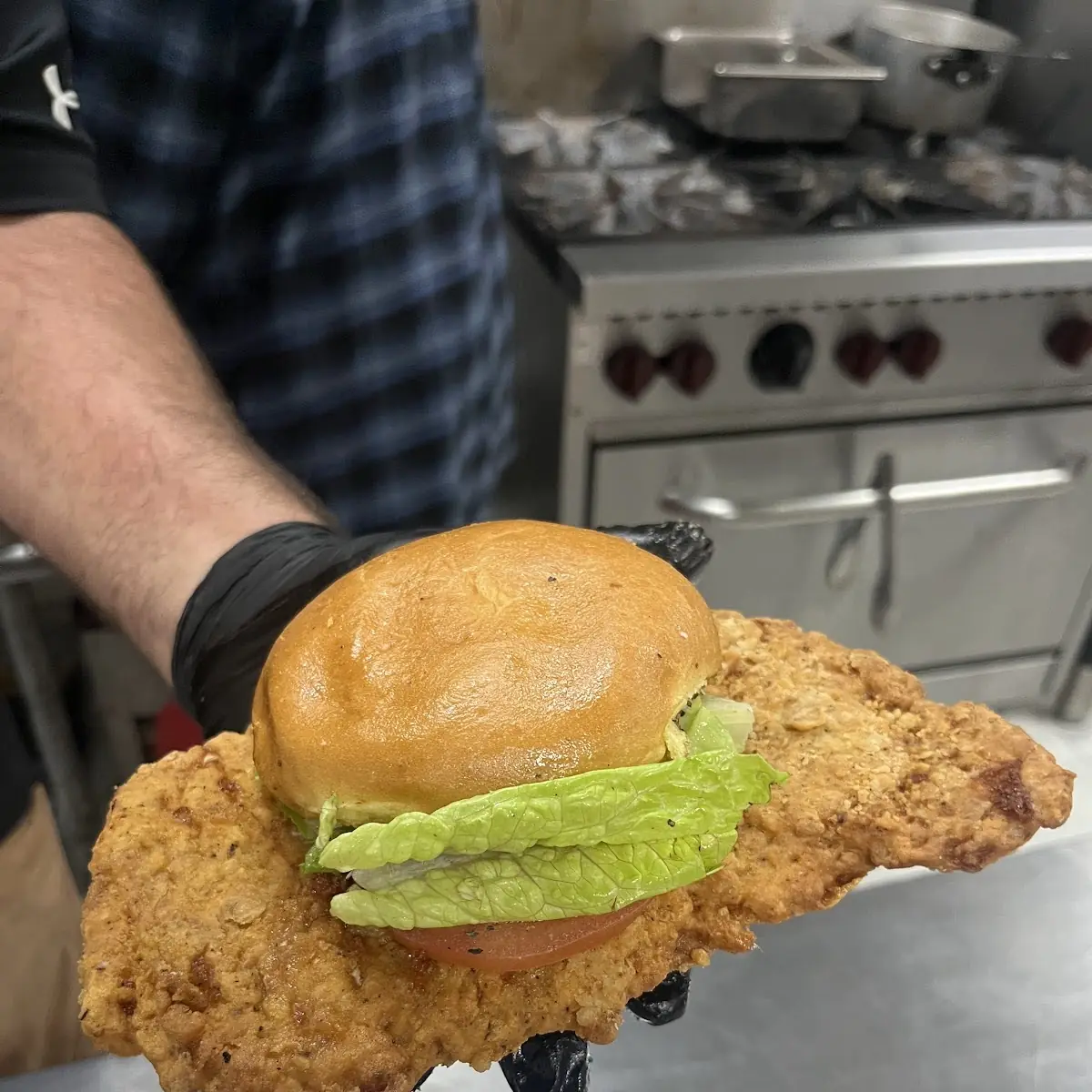 Chicken Fried Porkchop Sandwich