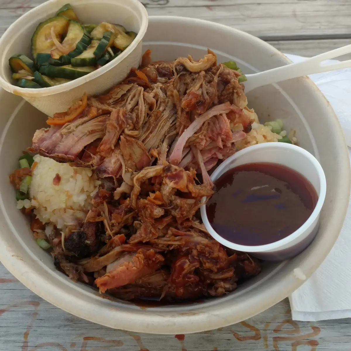 Pulled Pork Shoulder Rice Bowl