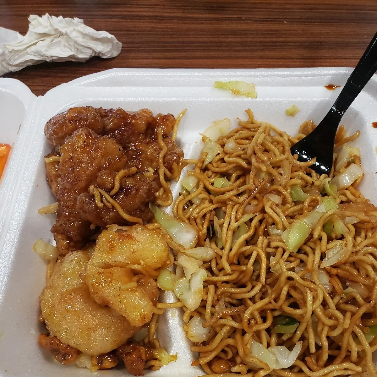 Chow Mein Shrimp and Vegetables