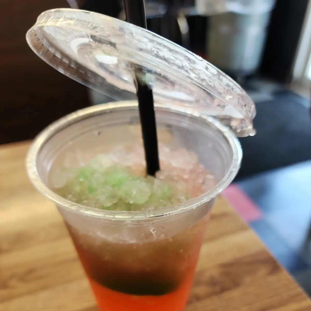Cherry Limeade with Lime Sherbert