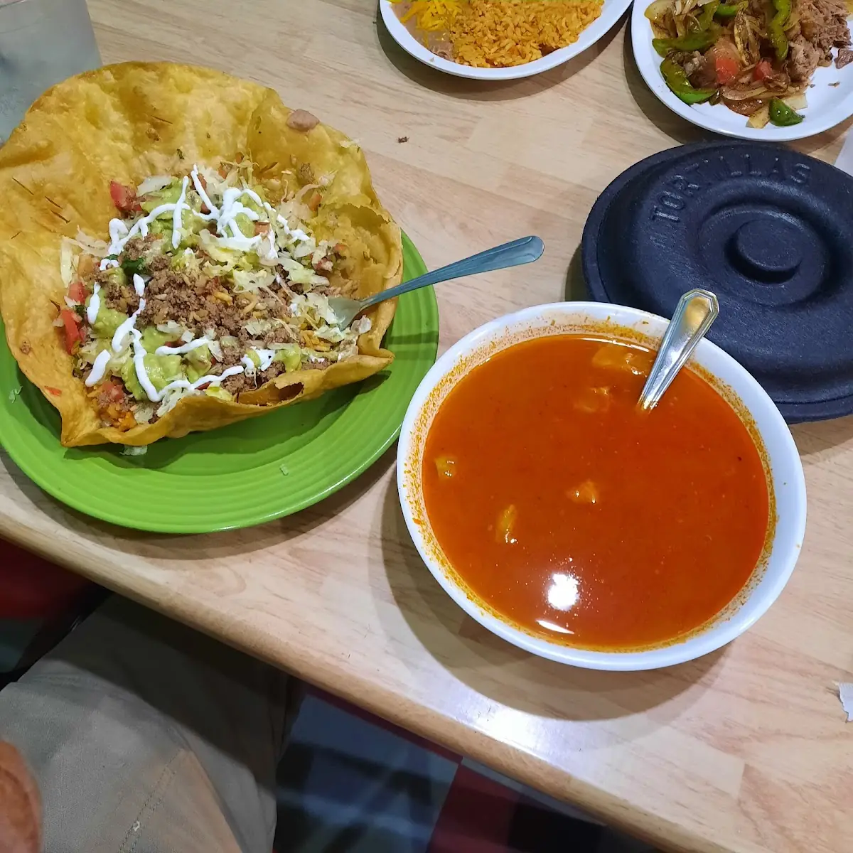 Taco Salad and Menudo