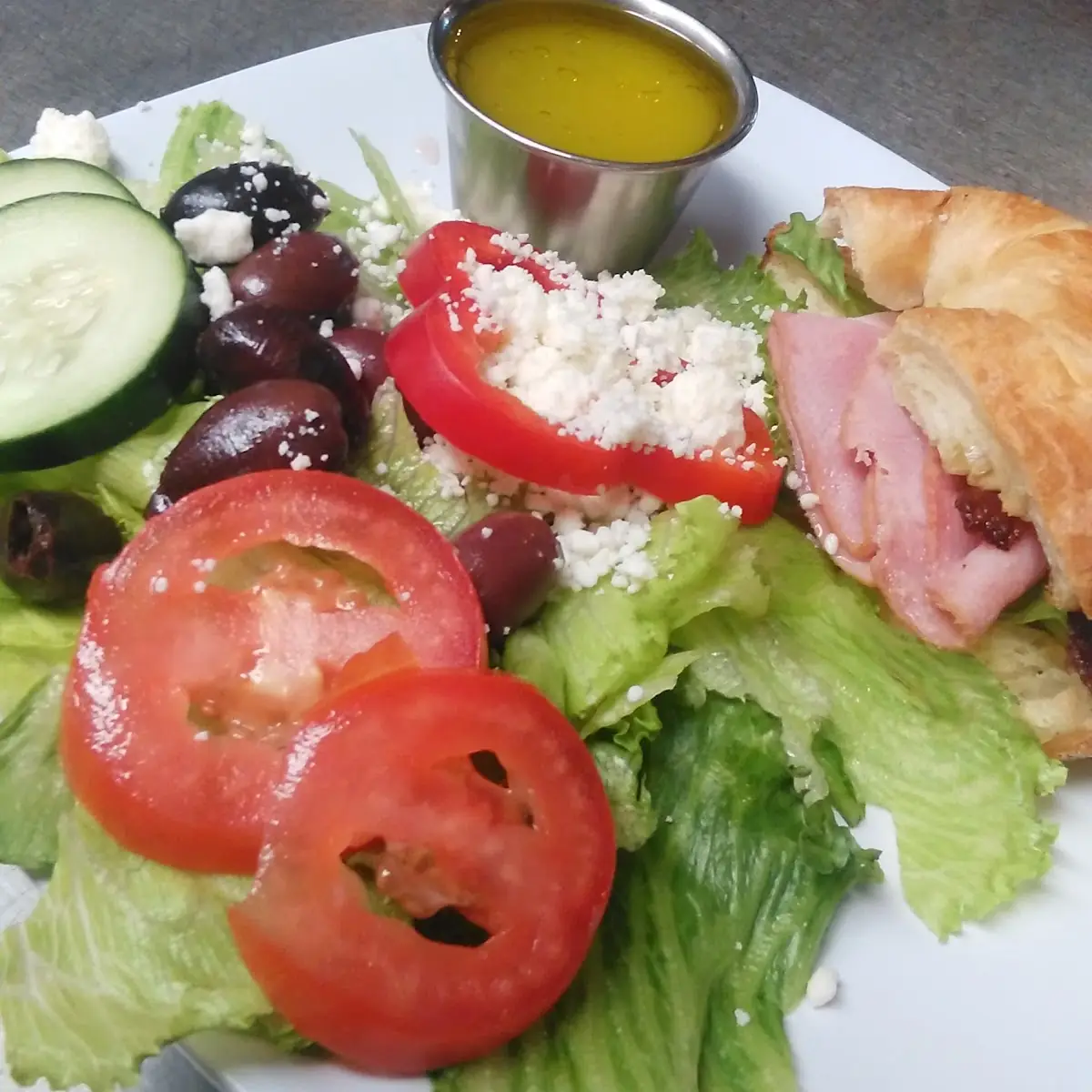 Half Sandwich and Side Salad