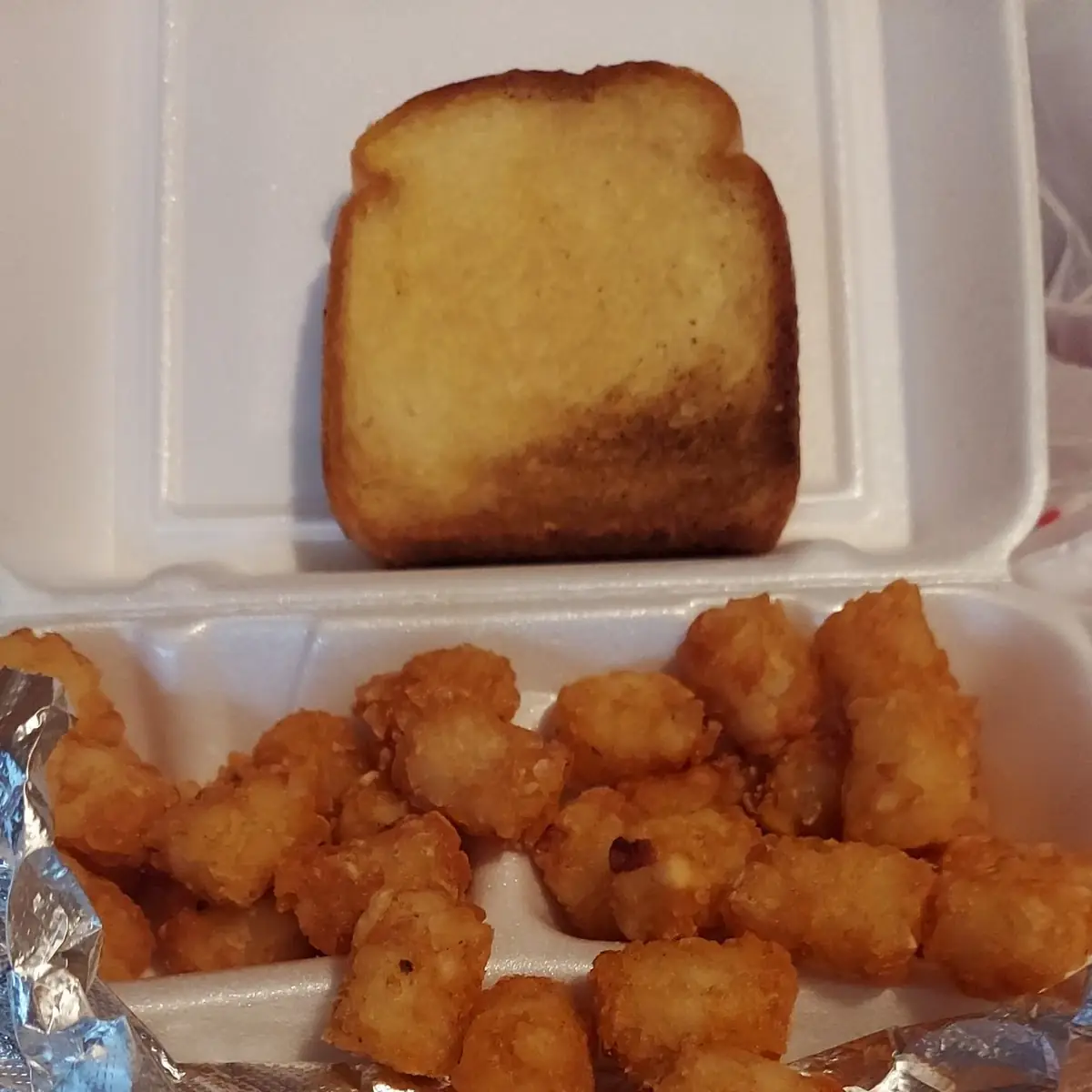 Grilled Chicken Breast with Tater Tots
