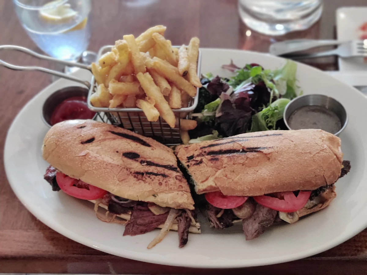 Hanger Steak Sandwich & Fries