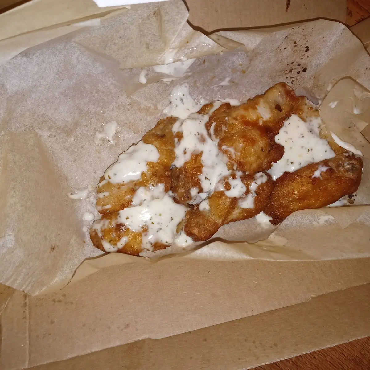 Garlic Parm Sauce on Chicken