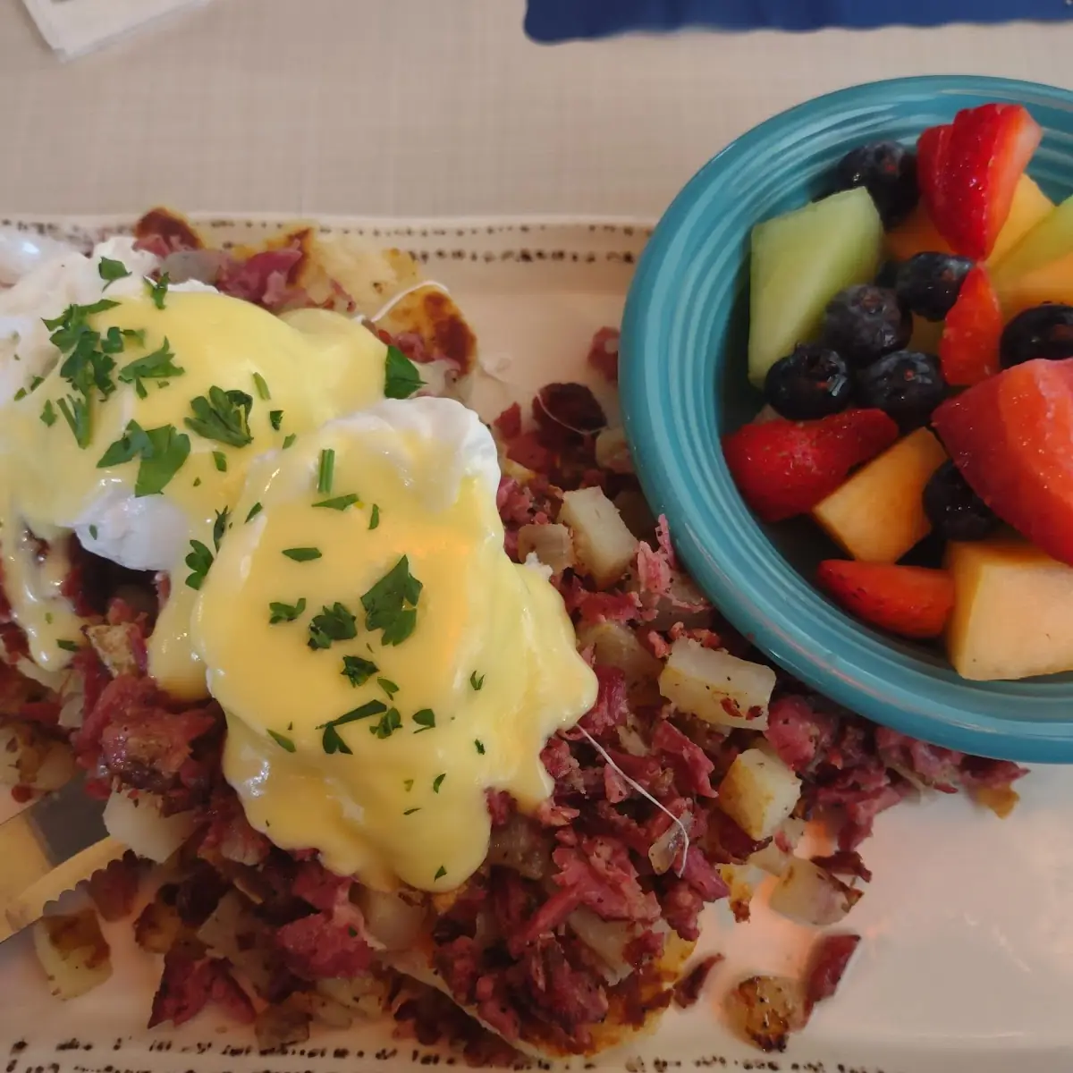 Corned Beef Hash Benedict