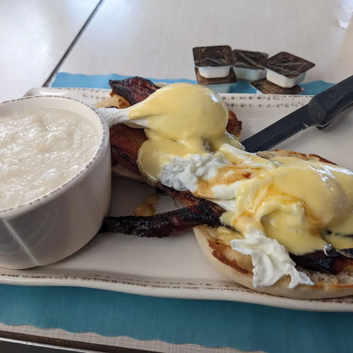 Whiskey Bacon Eggs Benedict