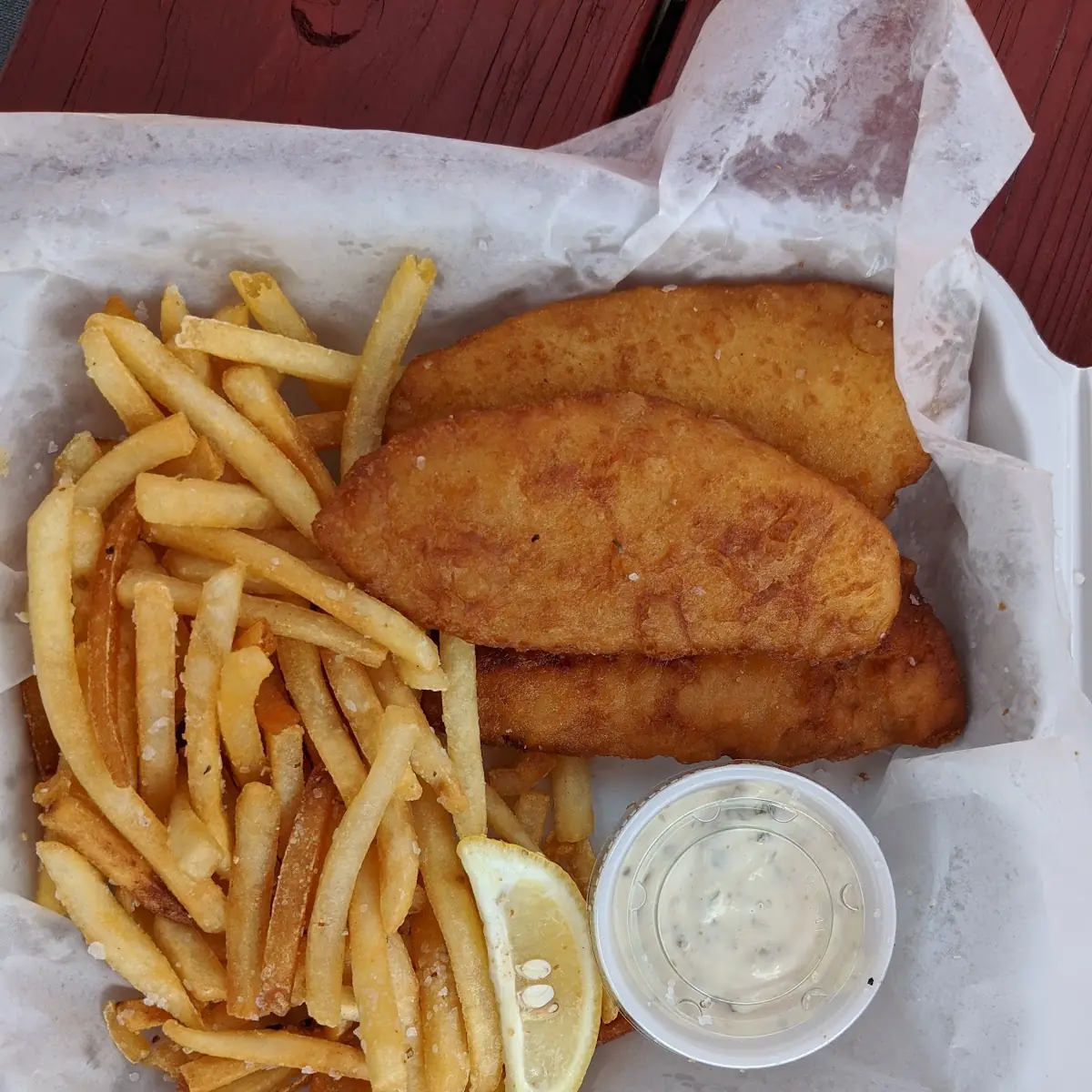 Panko Crusted Cod Fish and Chips