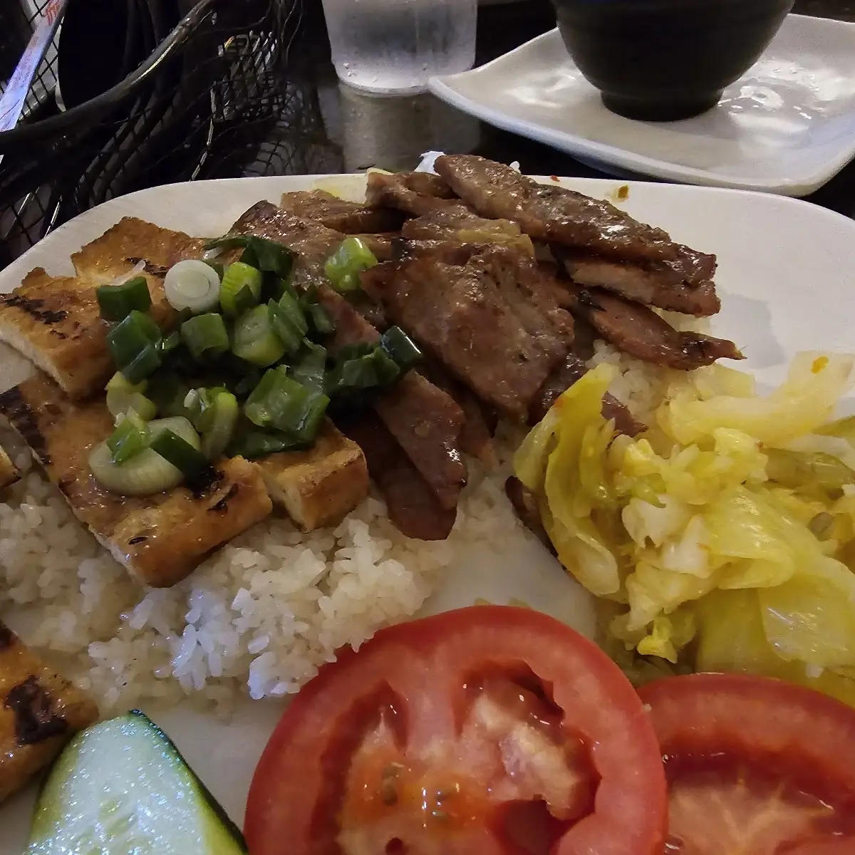 Broken Rice with Grilled Pork and Shrimp Paste
