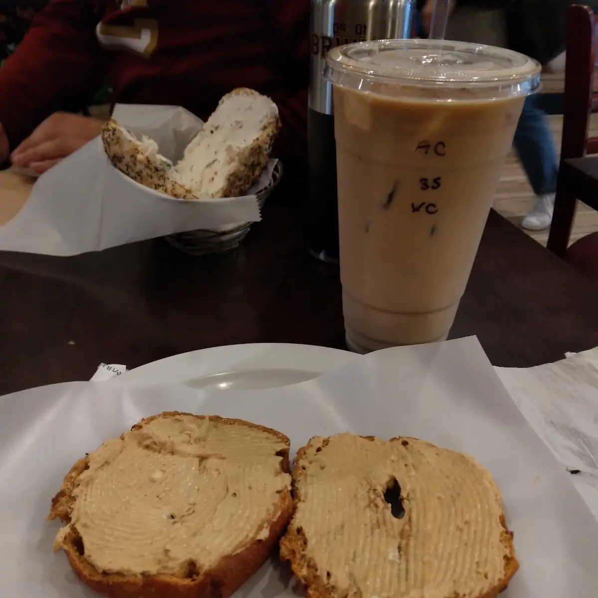 Pumpkin Bagel with Pumpkin Spice Cream Cheese
