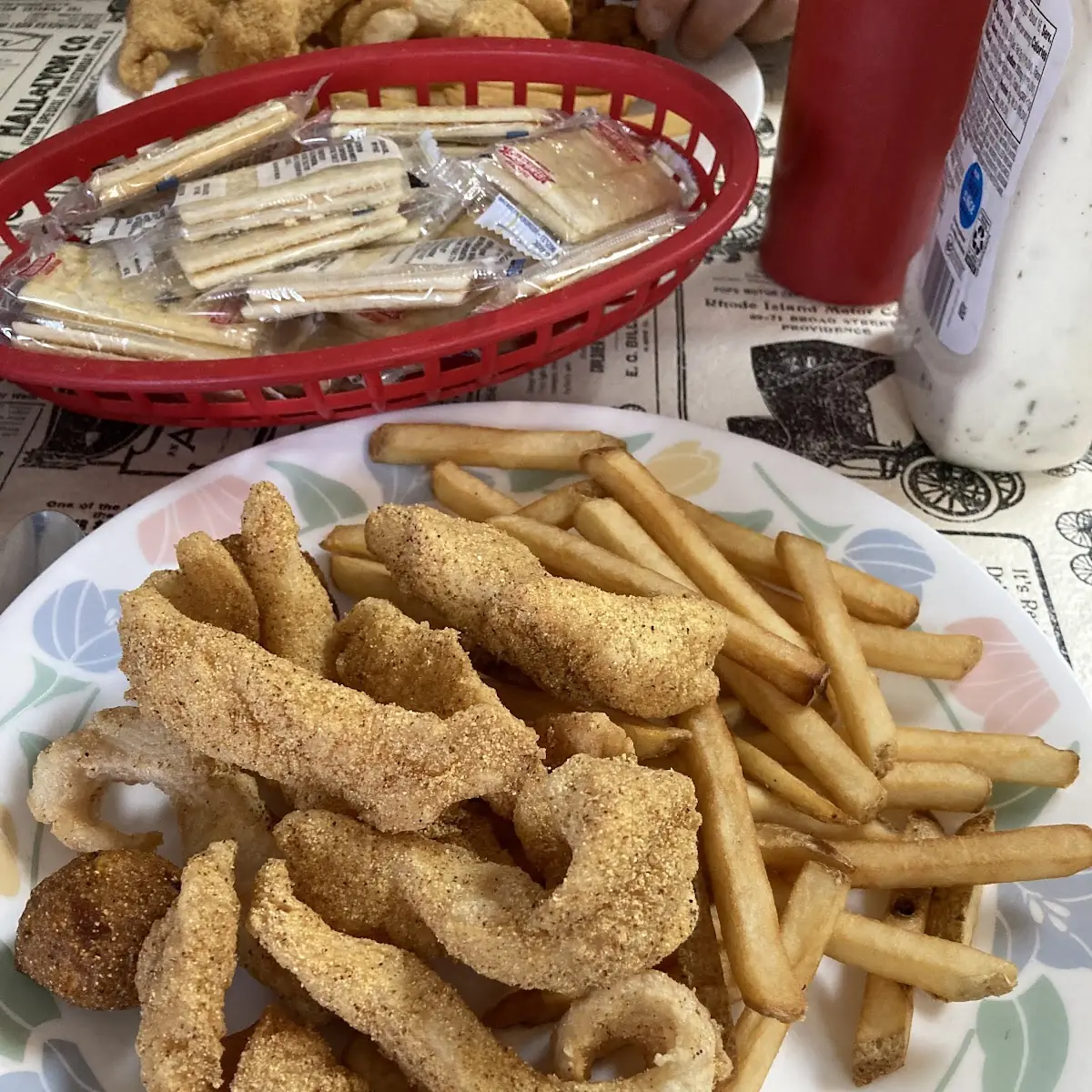 Catfish Dinner and Fries