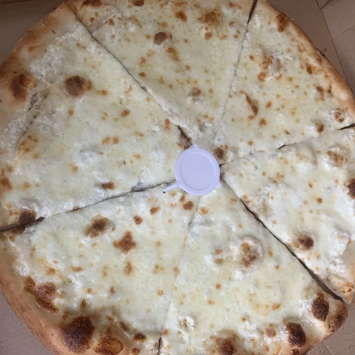 White Pizza Slice