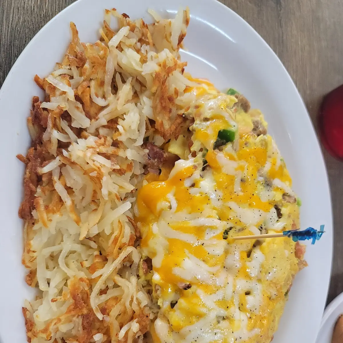 Denver Omelet and Hash Browns