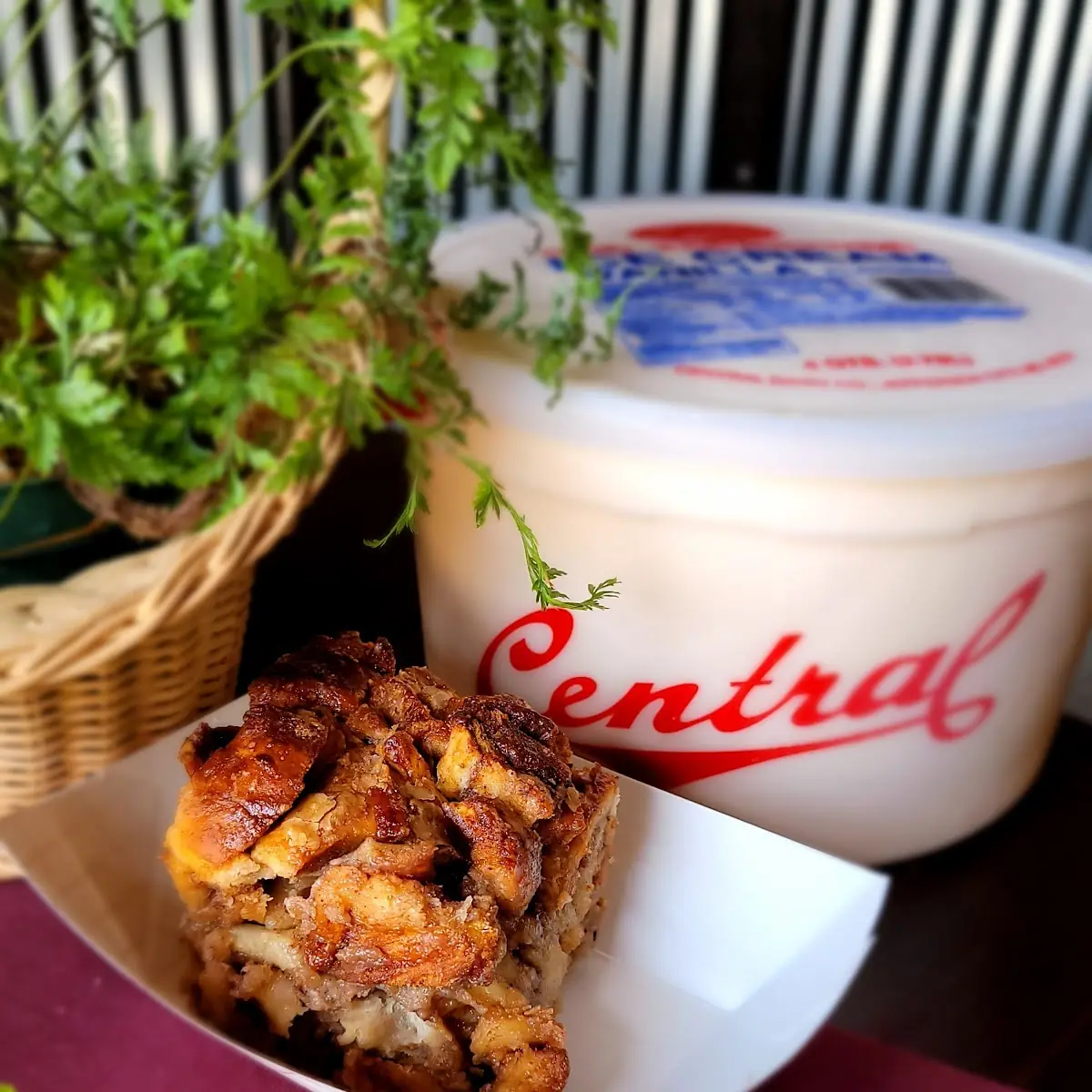 Cinnamon Roll Bread Pudding Special