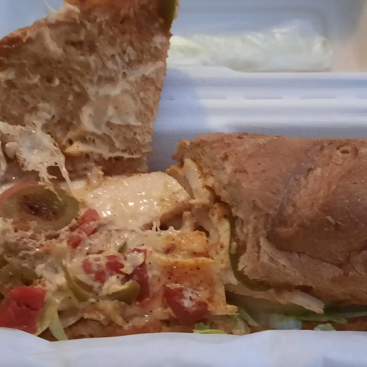 Spicy Cajun Chicken Sub w Extra Jalapeños