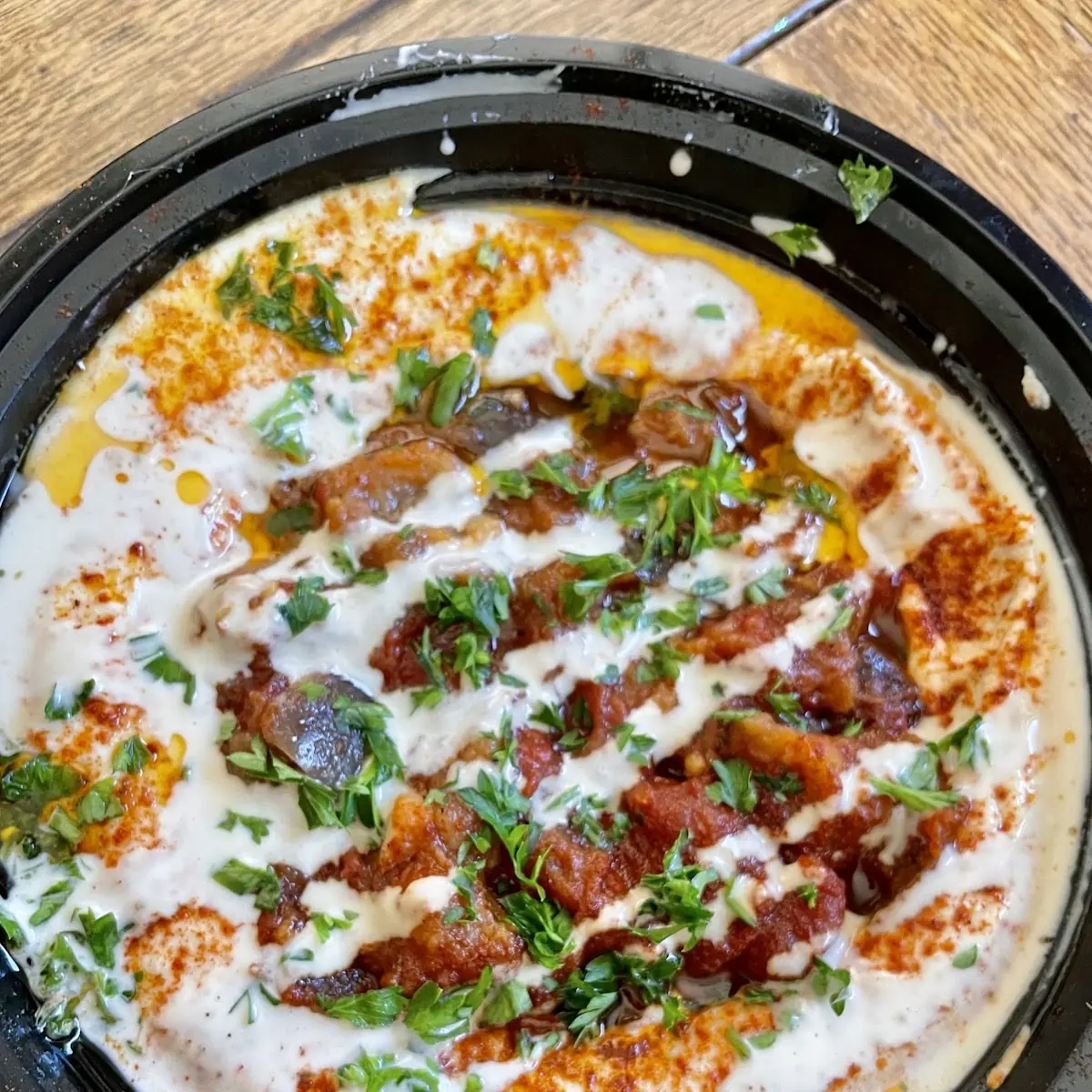Eggplant Hummus Plate