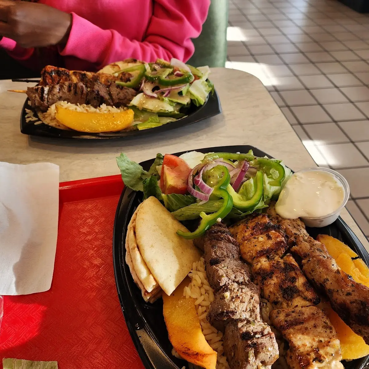 BBQ Chicken Kabob Platter