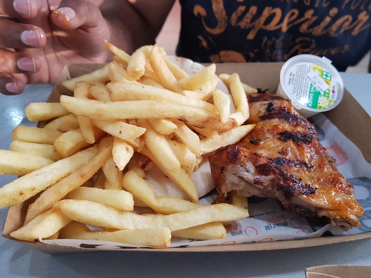 Fries with Cheese, Oporto Tamworth Drivethru