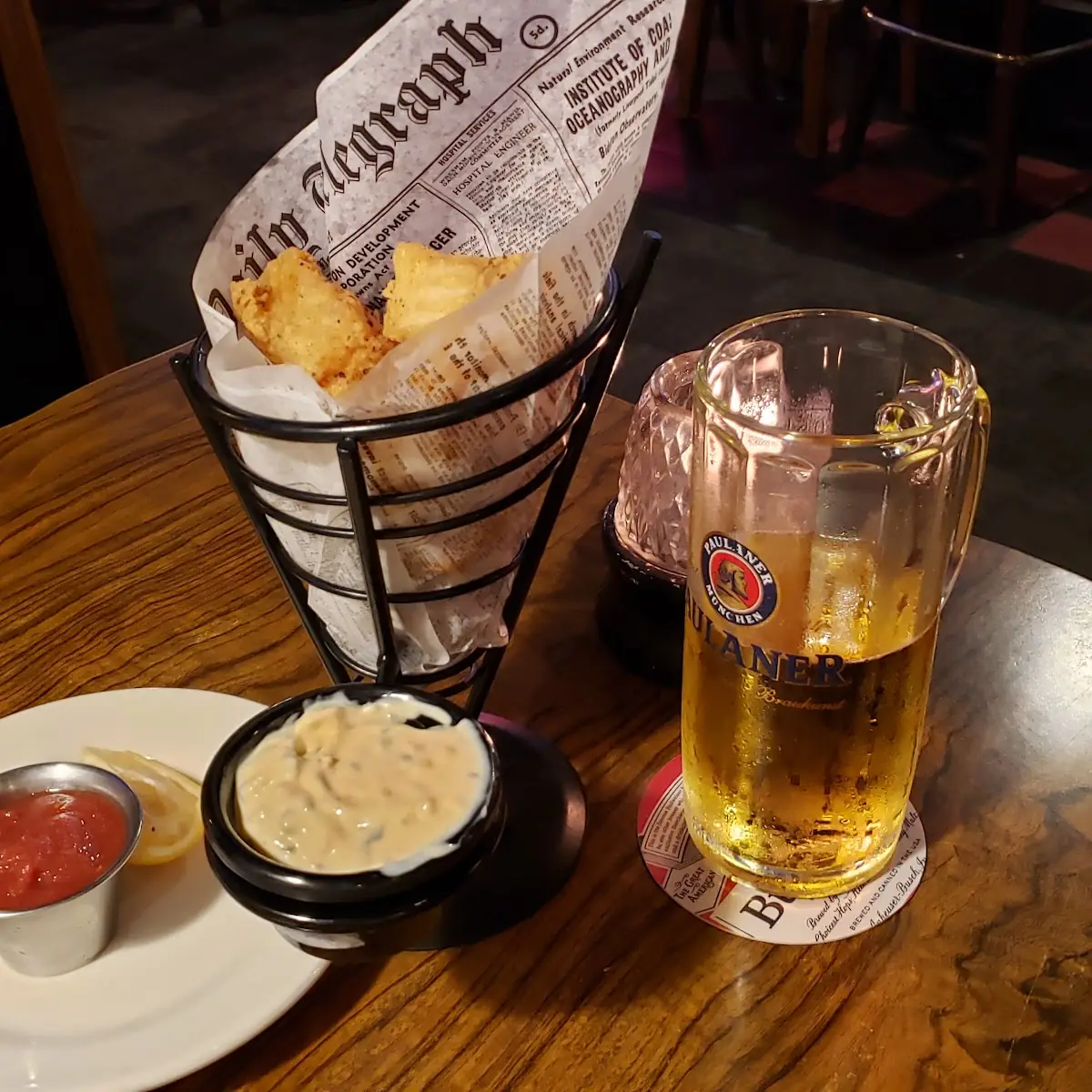 Cold Beer with Cod Bites