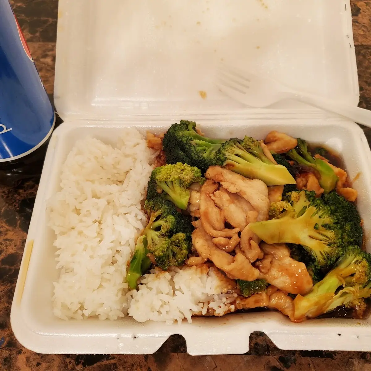 Chicken Broccoli with White Rice