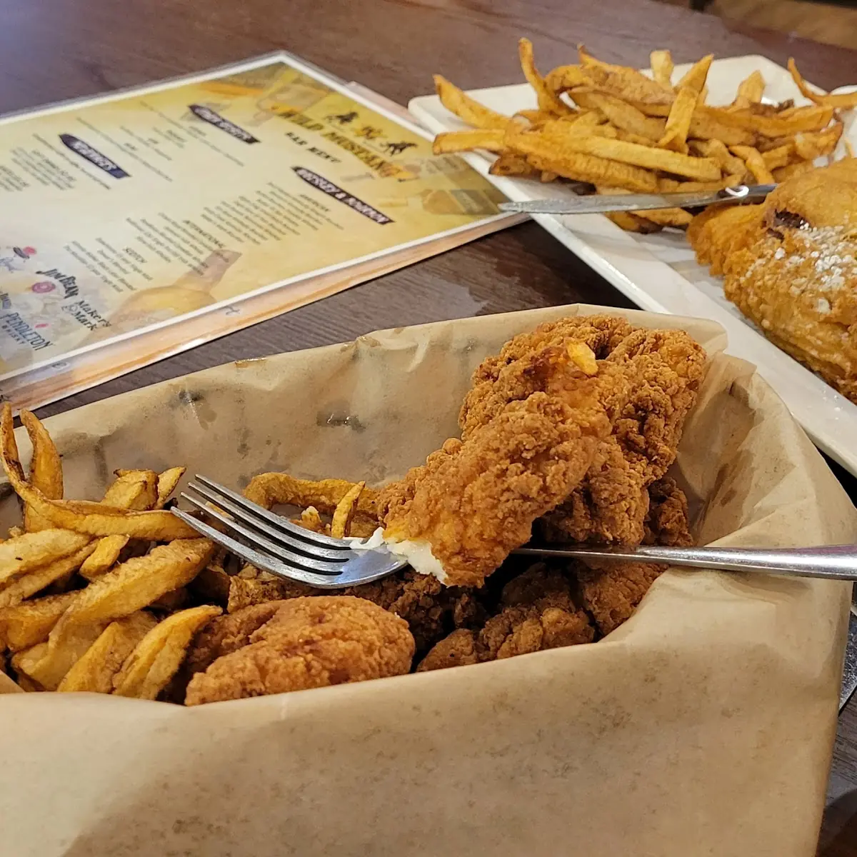 French Fries and Chicken Strips