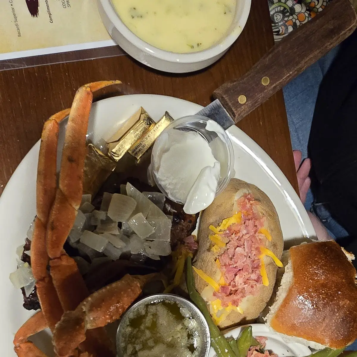 Southwest Steak & 8 Oz Snow Crab