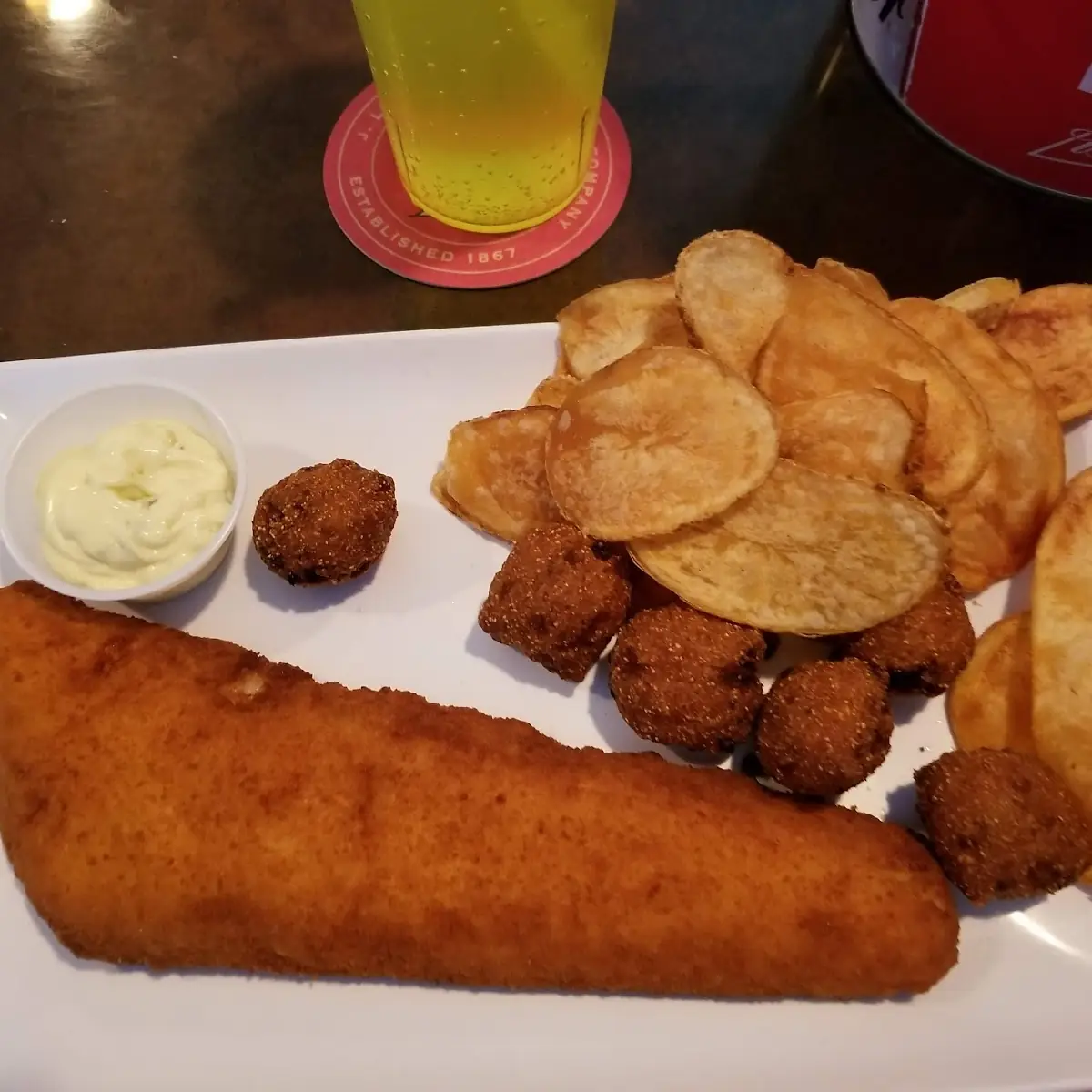 Fish N' Chips w Hush Puppies