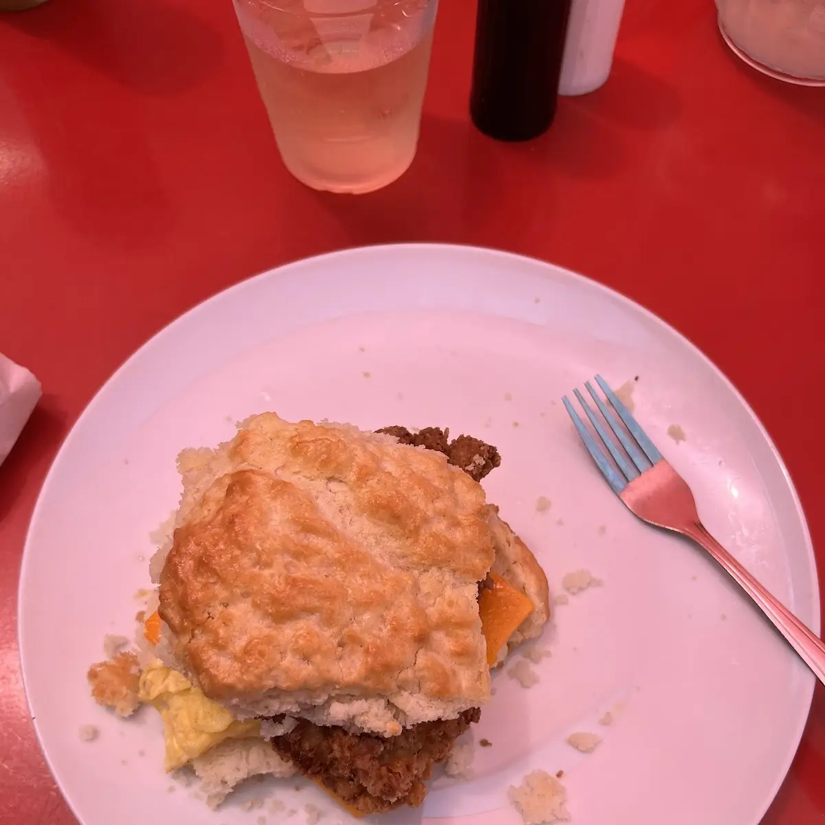Chicken Biscuit with Cheddar Cheese