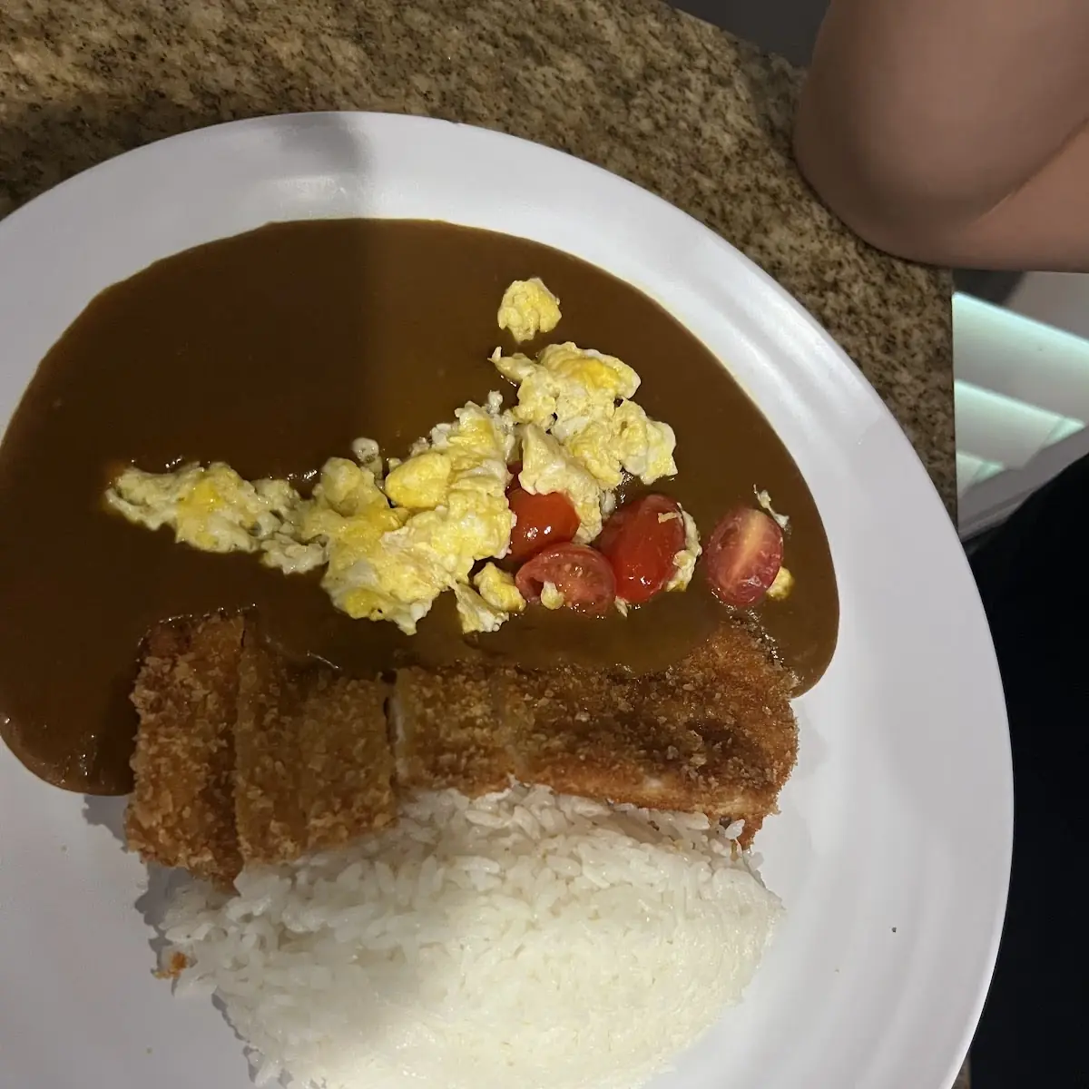 Chicken Katsu Curry with Cheese and Corn