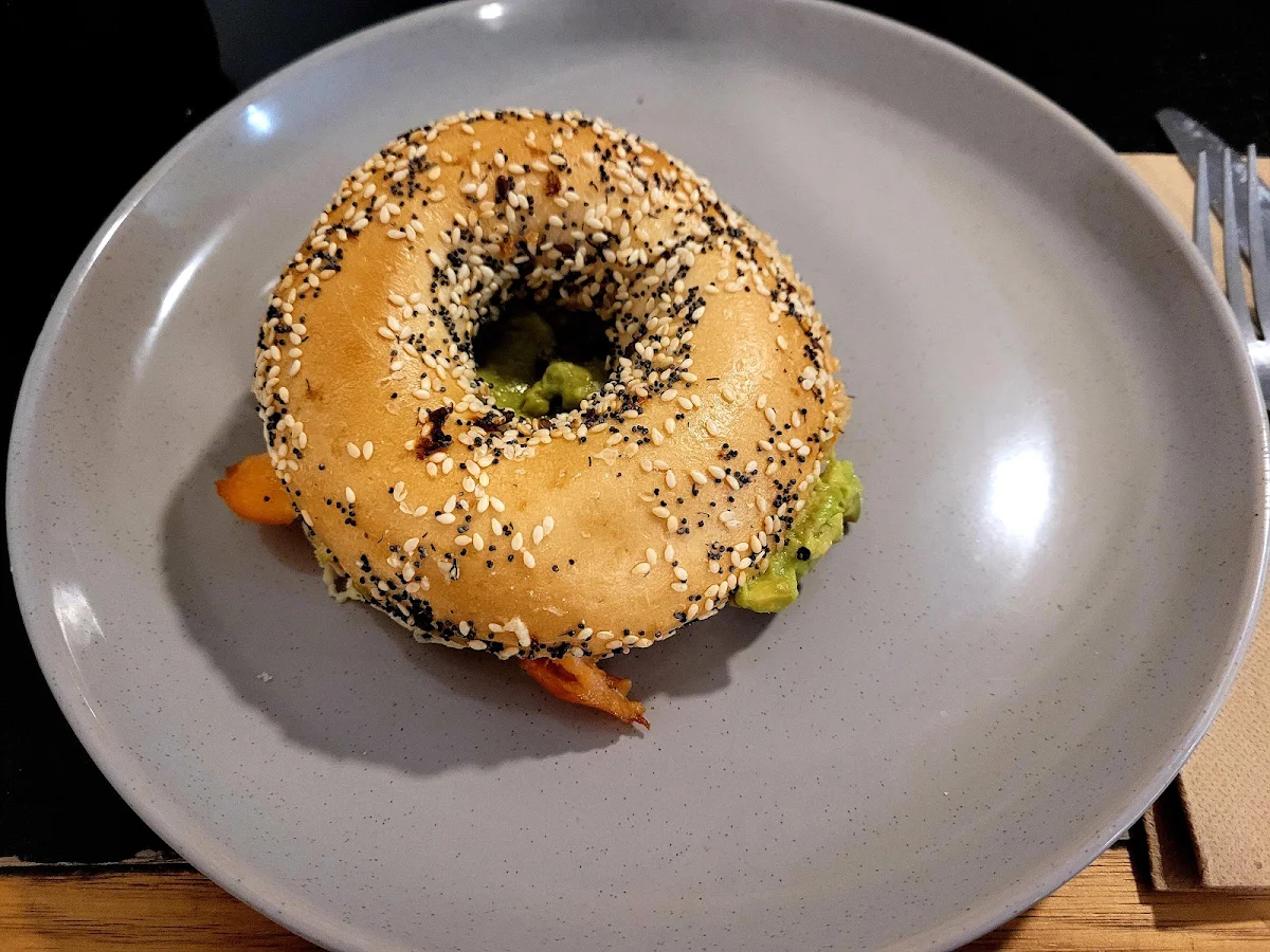 Bagel with Salmon, WoodHouse Cafe