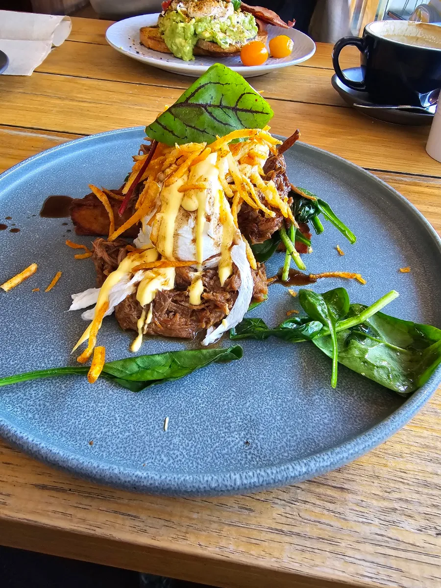 Beef Brisket Benedict, WoodHouse Cafe