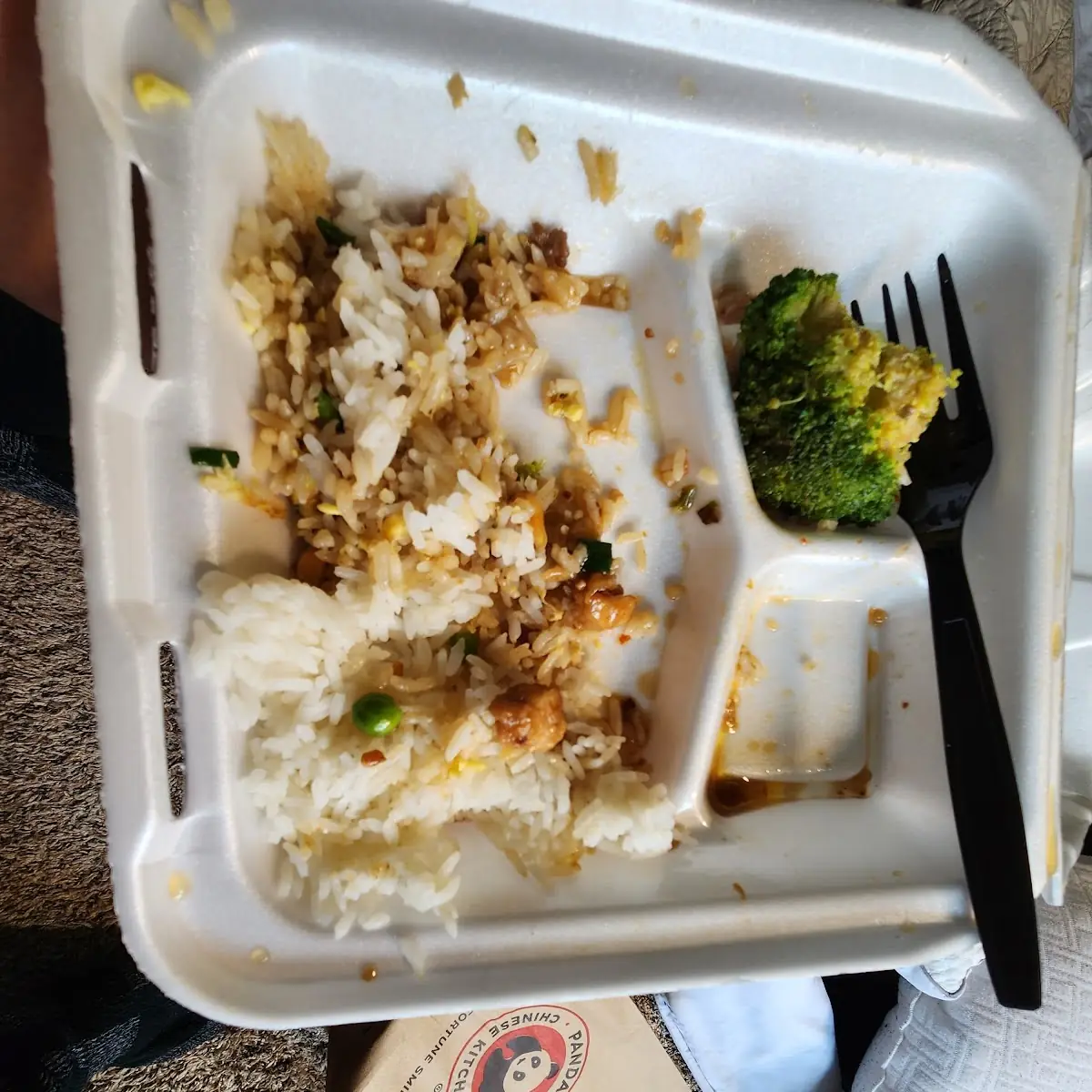 Kung Pao Chicken Beef Broccoli White Rice and Fried Rice