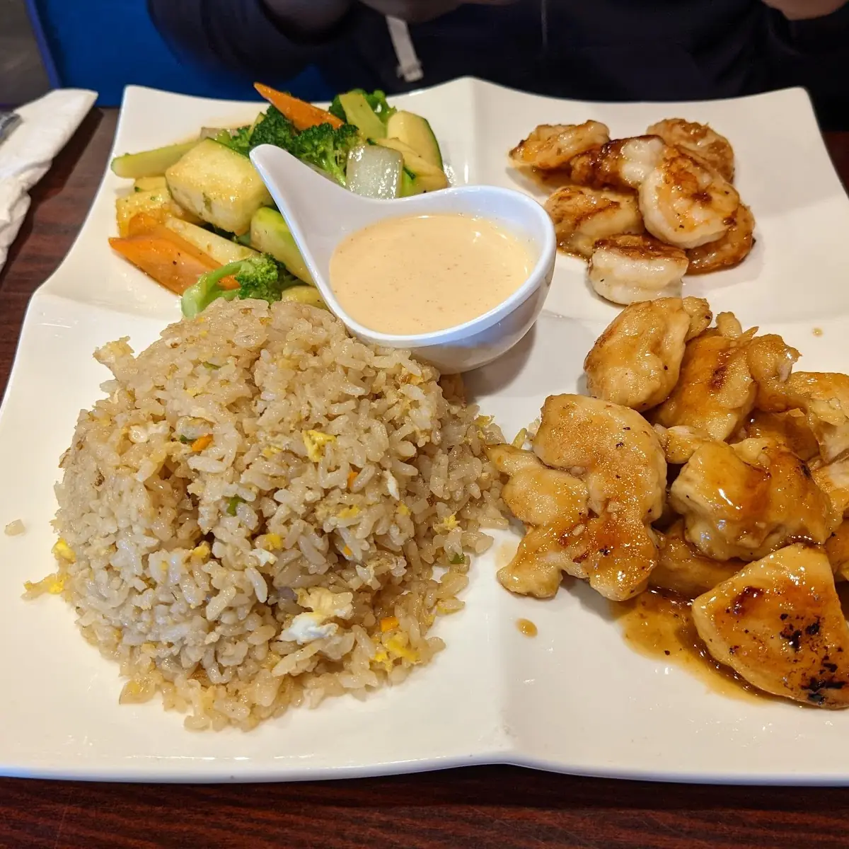 Hibachi Chicken and Shrimp