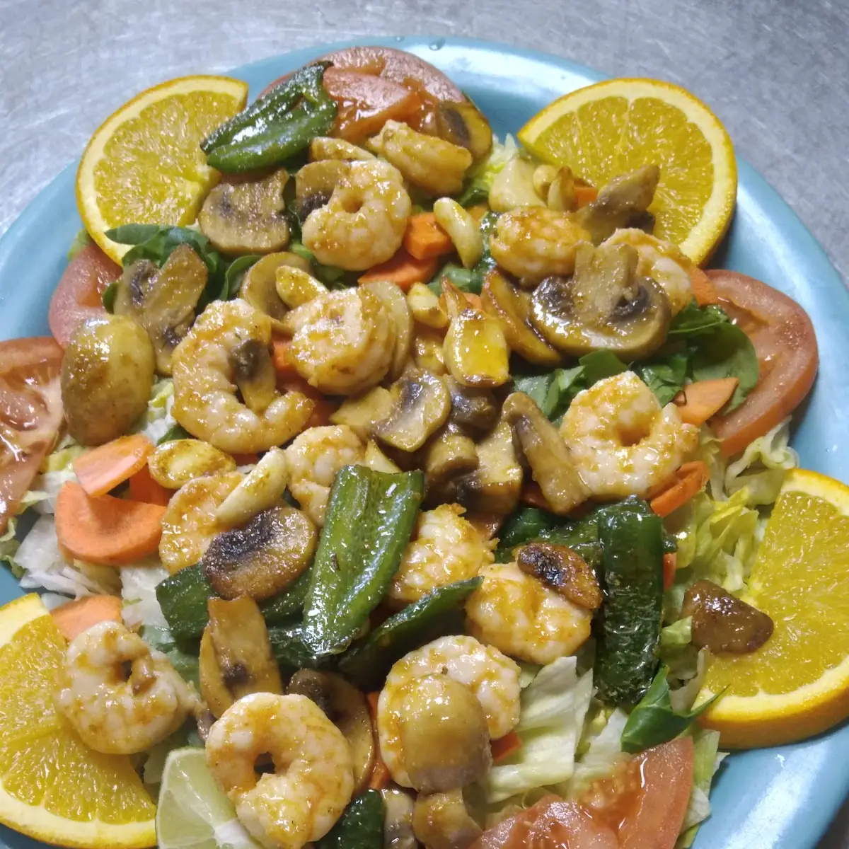 Jalapeño Garlic Shrimp Salad