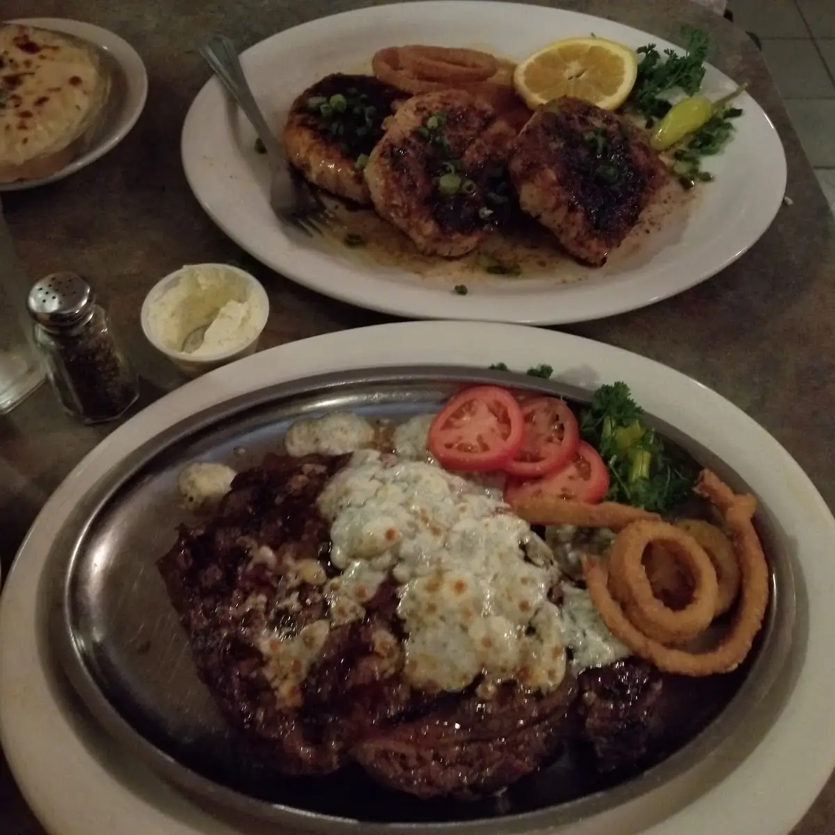 Ribeye with Blue Cheese