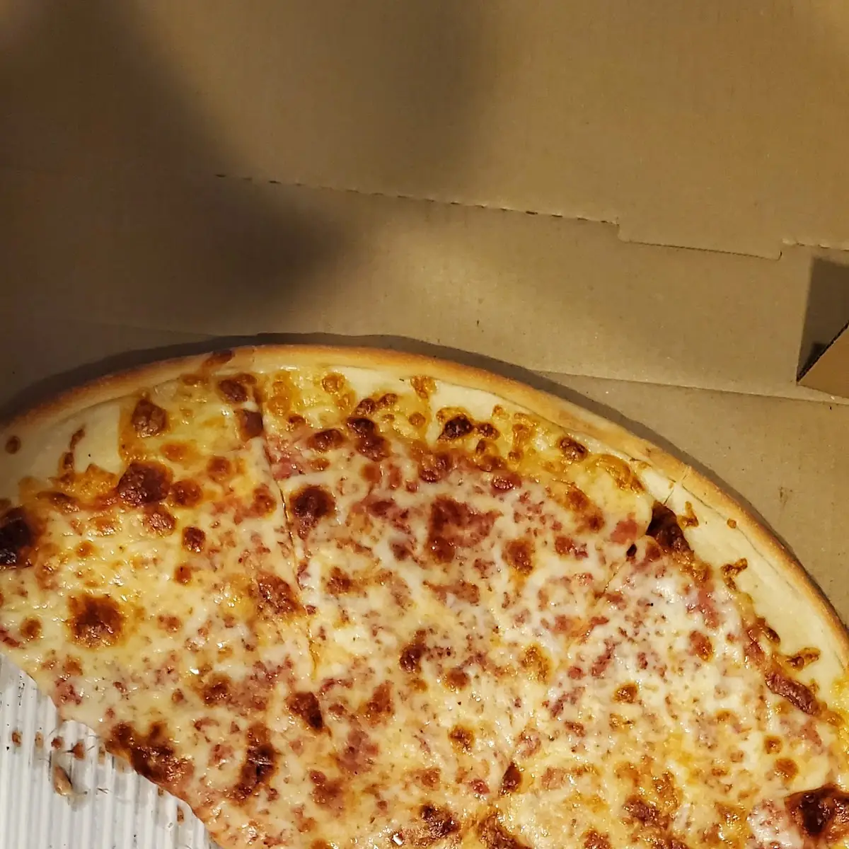 Half Cheese and Half Pepperoni Pizza