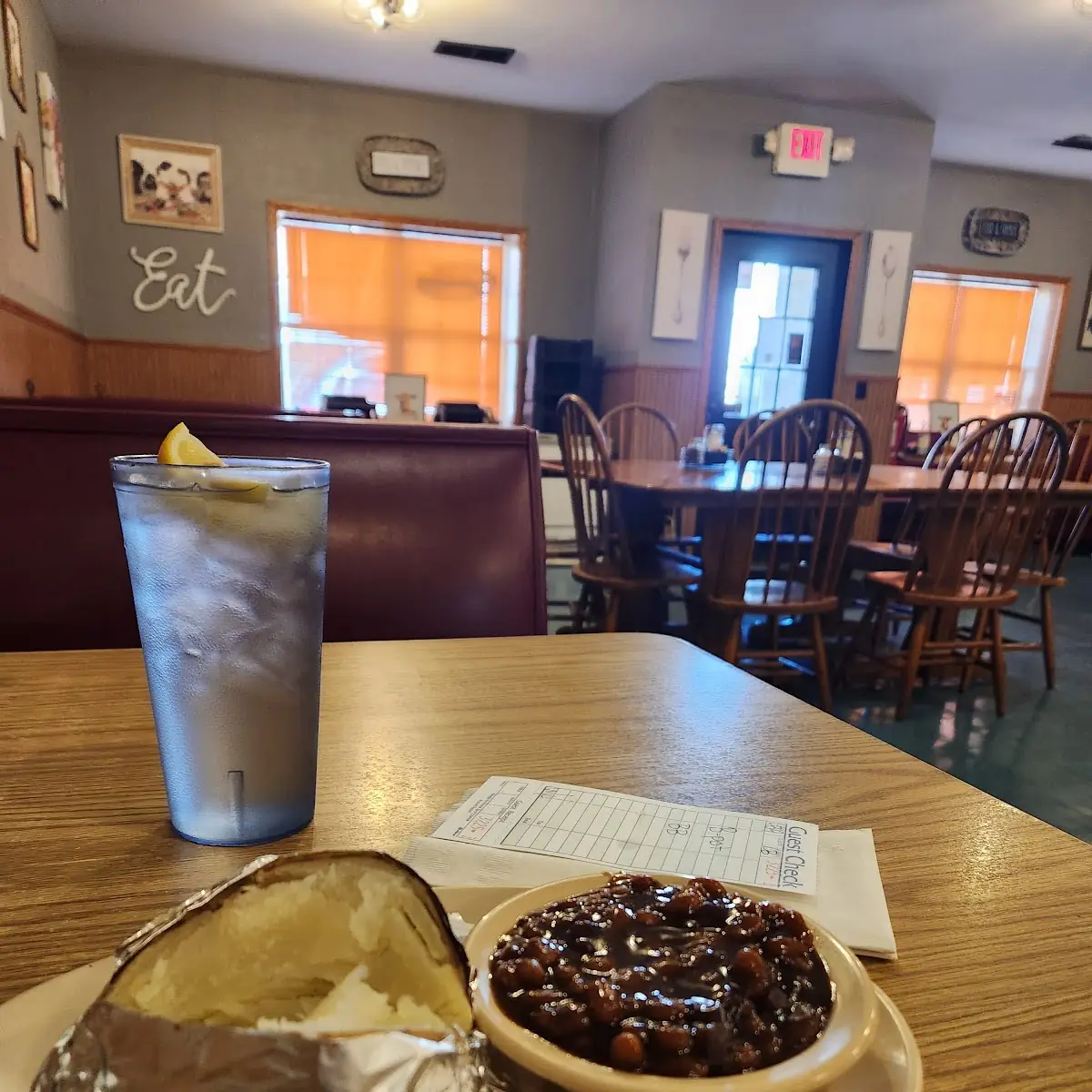 Baked Potato and Beans