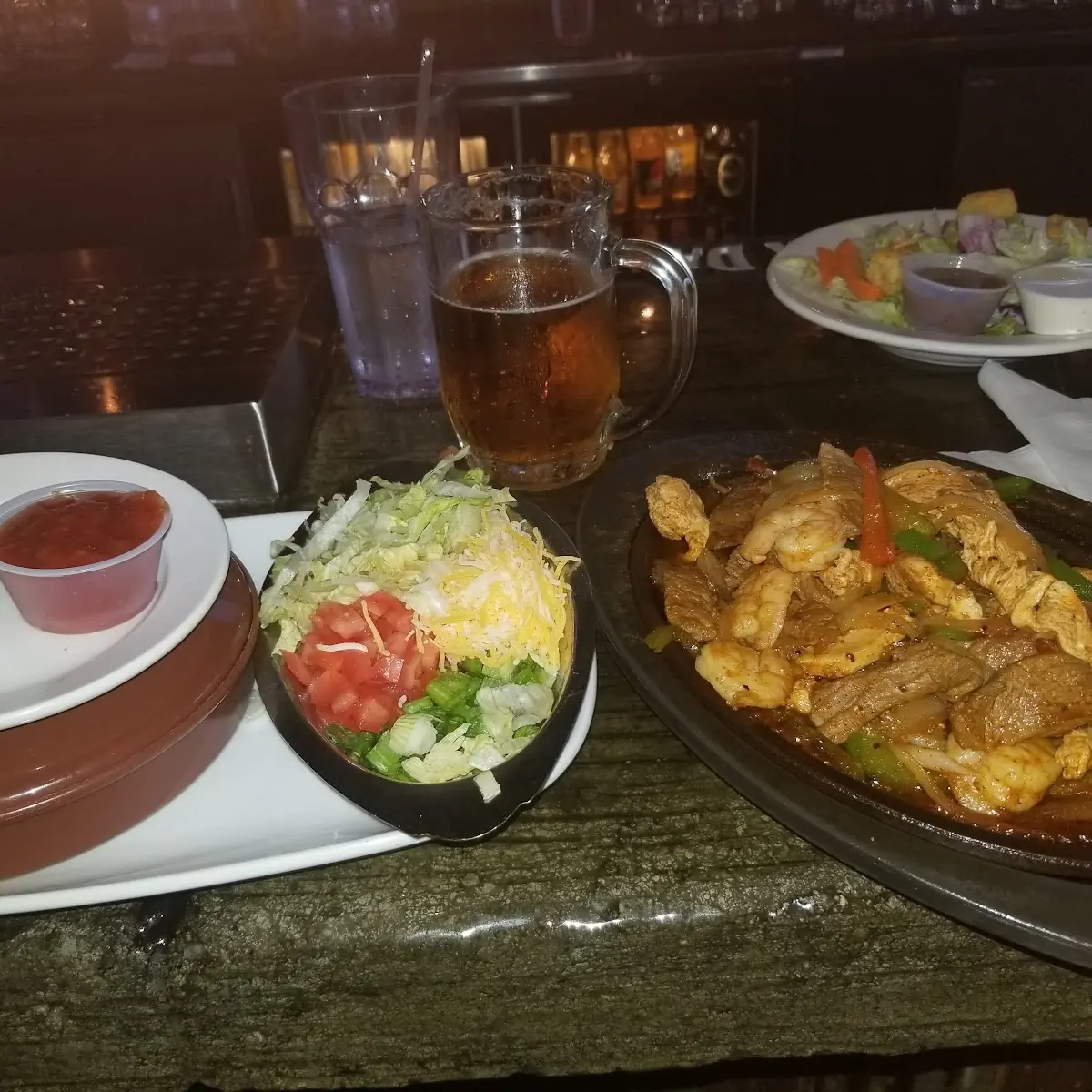 Steak Chicken Shrimp Fajitas