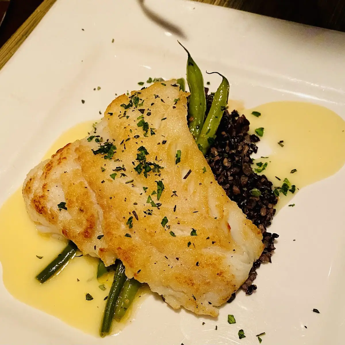 Pan Seared Alaskan Halibut