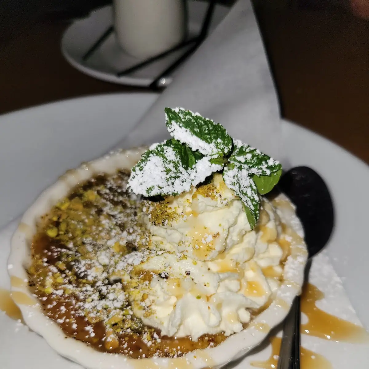 Pistachio Creme Brulee