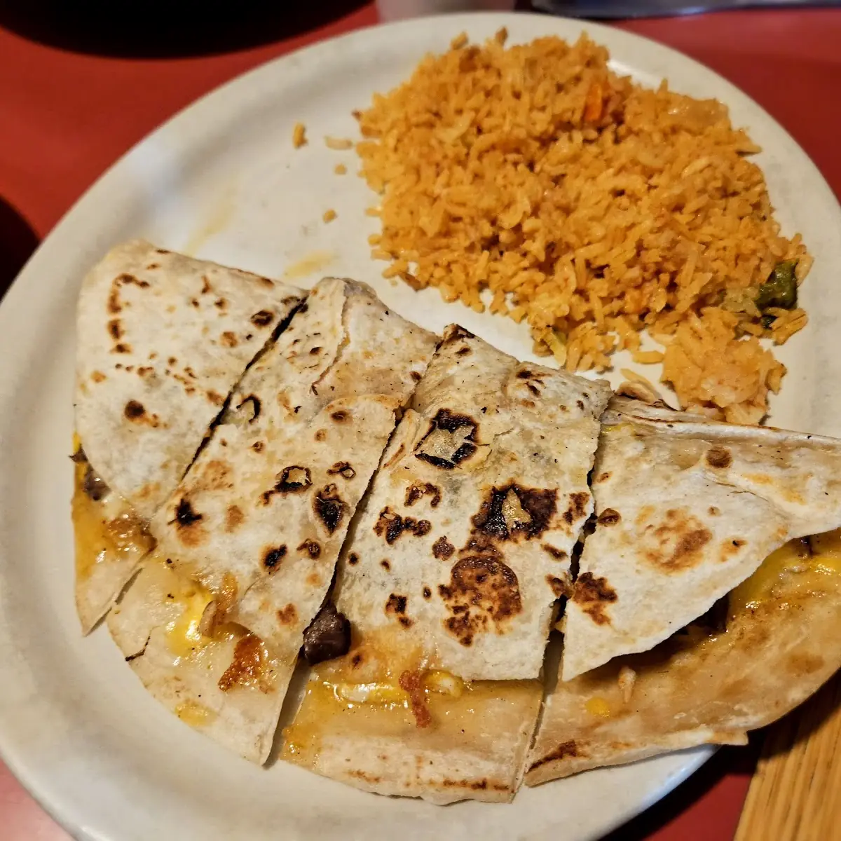 Chicken Quesadilla and Cheese