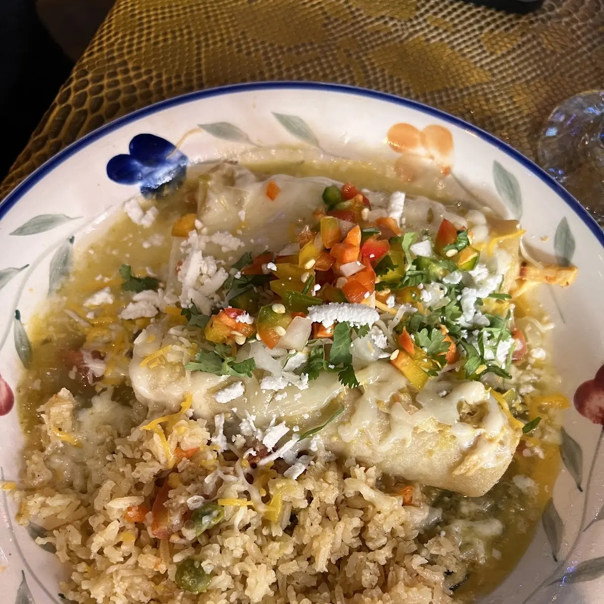 Chicken Enchilada with Verde Salsa