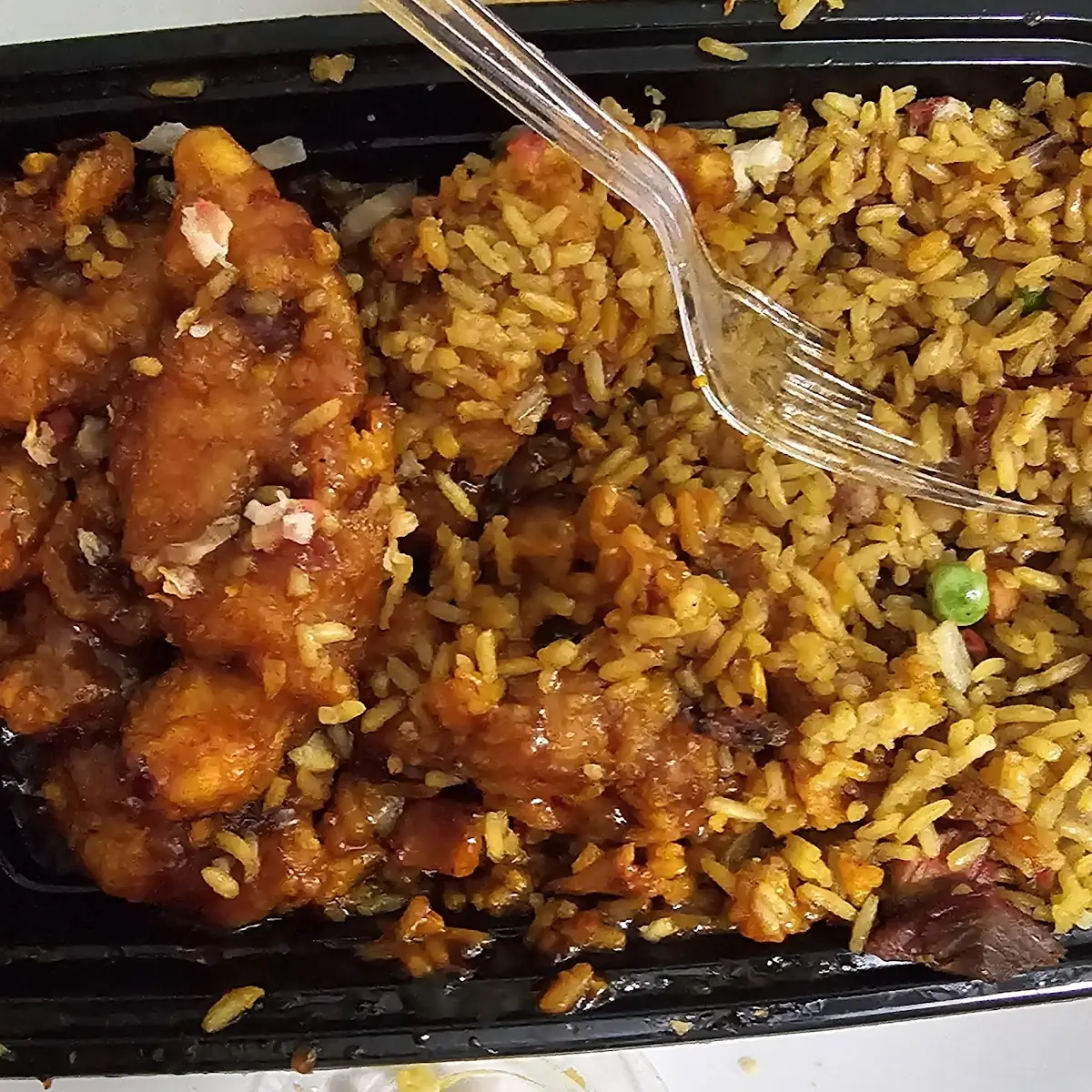 Orange Chicken with Pork Fried Rice