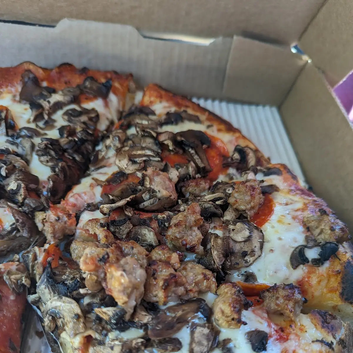Pepperoni Mushroom & Sausage Pizza
