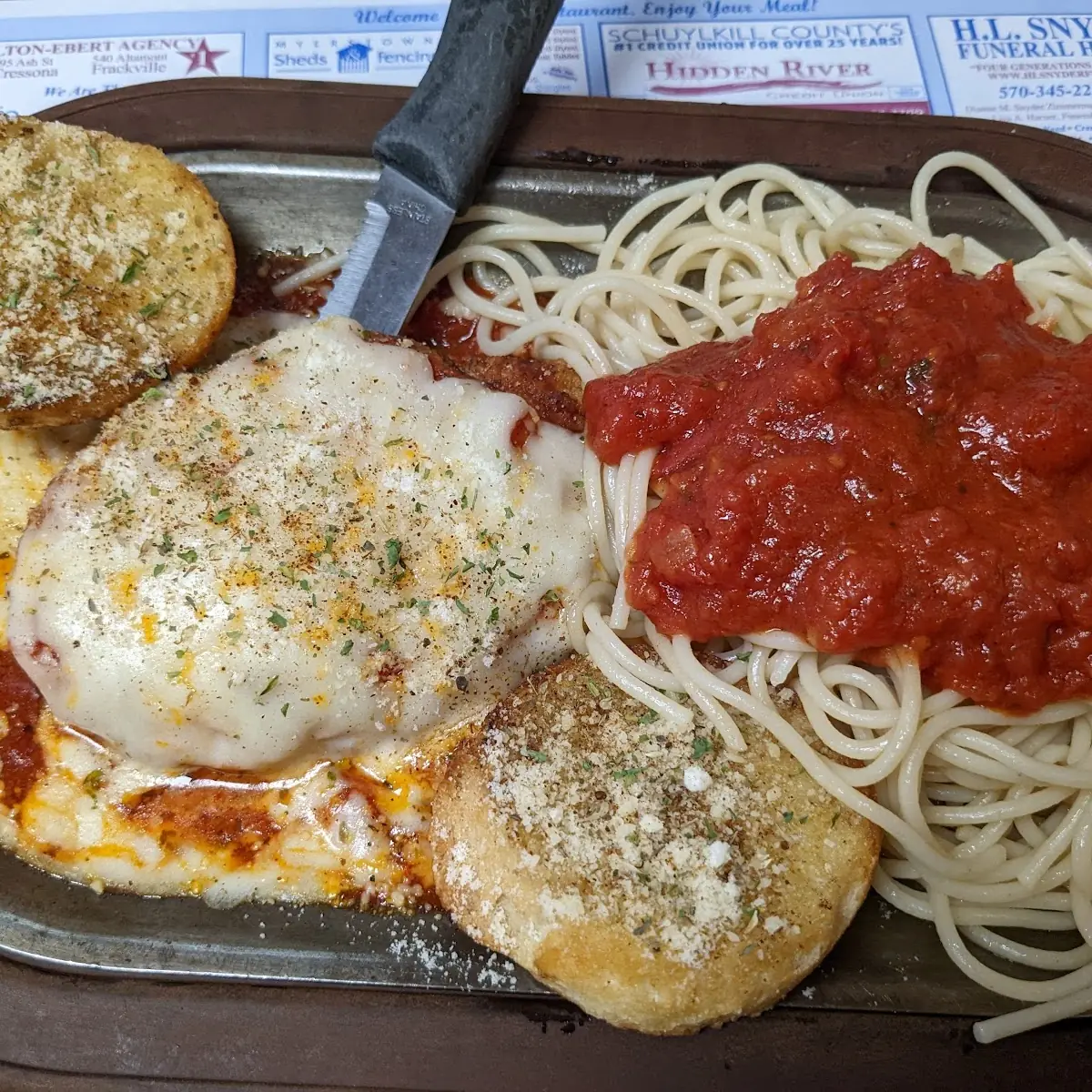 Chicken Parmesan & Spaghetti