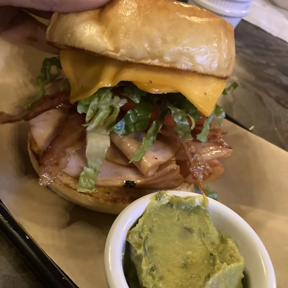 Turkey Club Sandwich with Avocado Spread