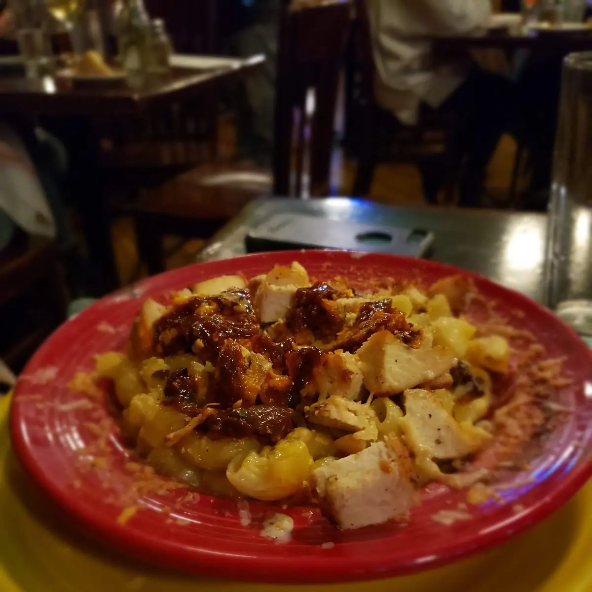 Mac-N-Cheese Topped w Burnt Pork Ends