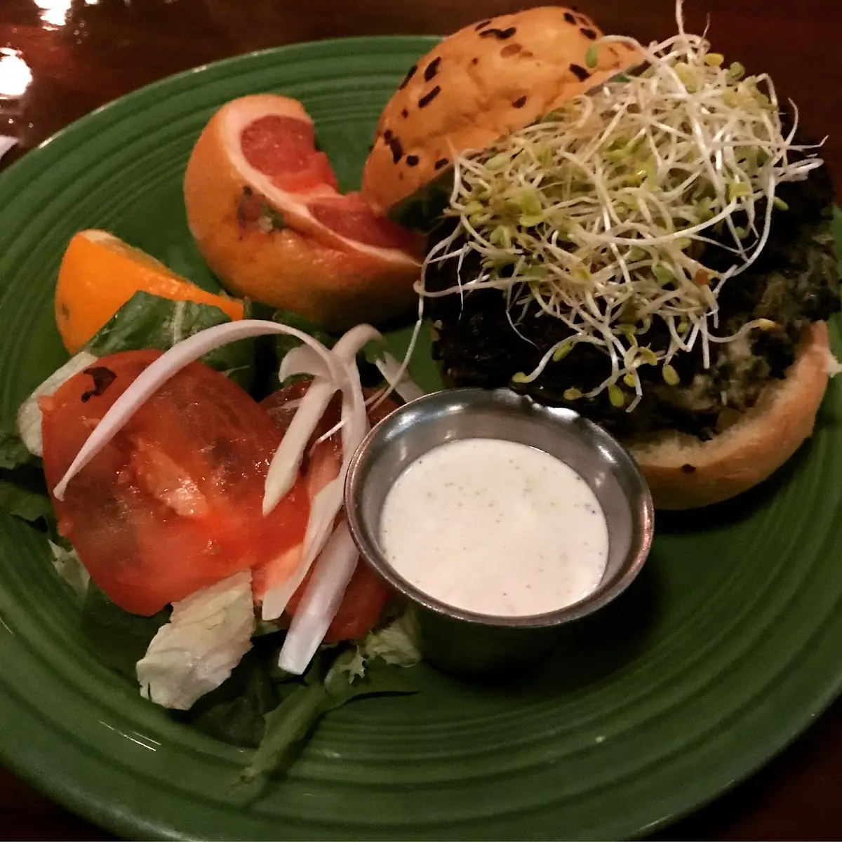 Spinach Feta Burger