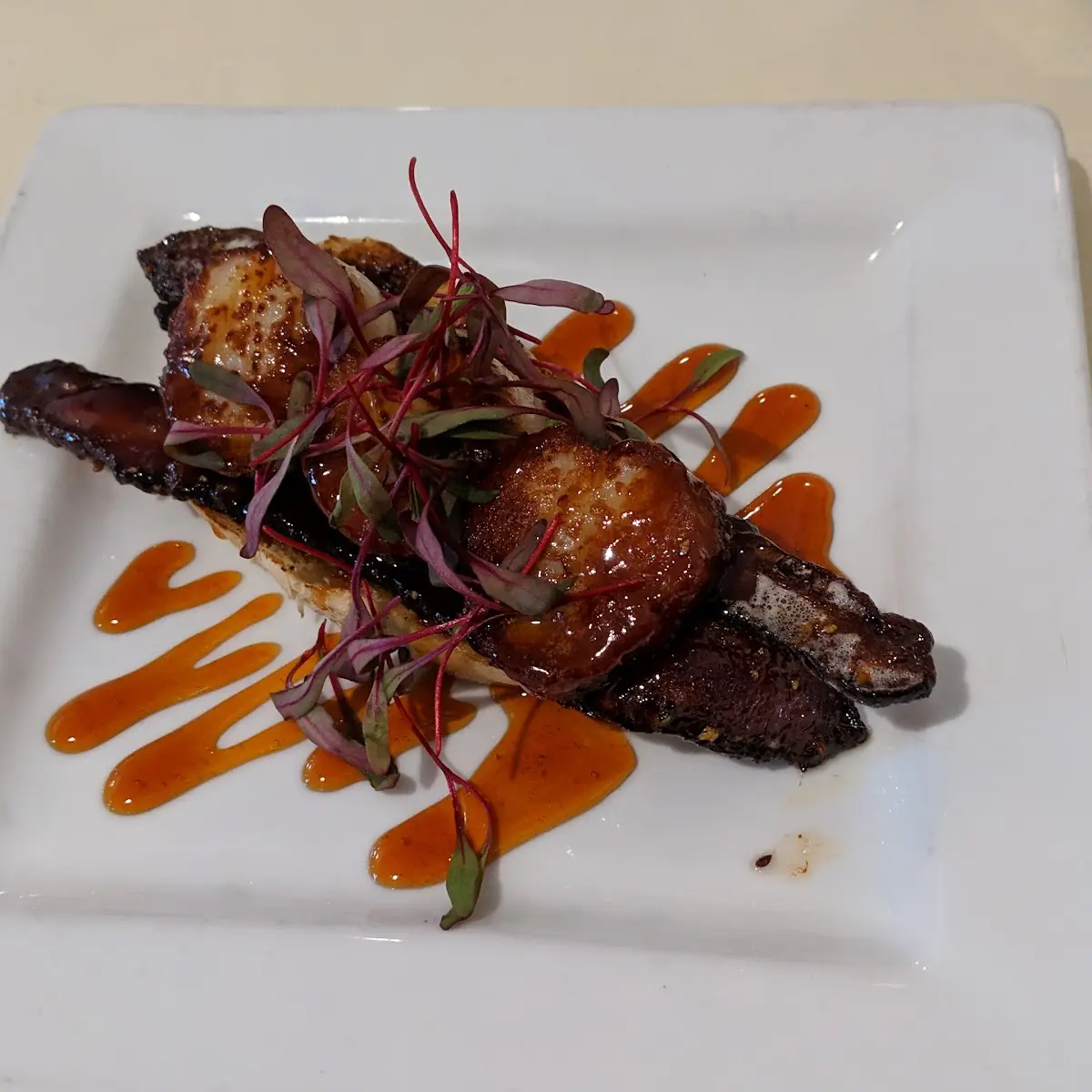 Scallops with Candied Bacon